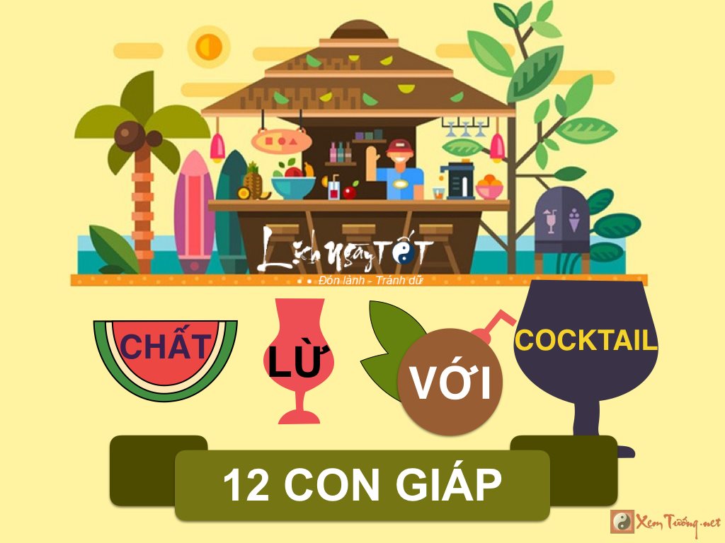 Khi 12 con giáp uống cocktail 