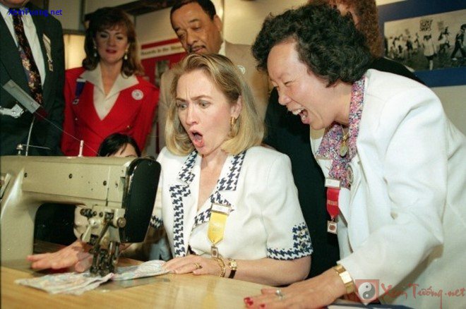 bà clinton tham gia một sự kiện để vận động tranh cử cho chồng vào ngày 19/6/1992. ảnh: ap