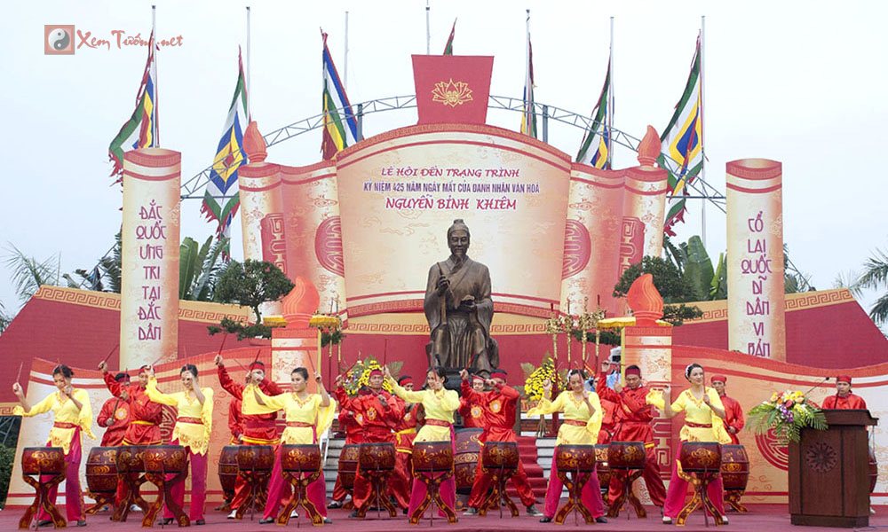 Các lễ hội ngày 28 tháng 11 Âm Lịch -Hội Đền Trạng Nguyễn Bỉnh Khiêm